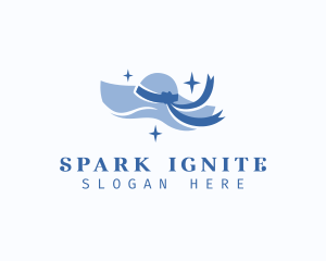 Sparkly Sun Hat logo design