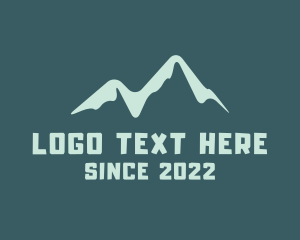 Vacation - Mountain Summit Peak logo design