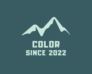 Exploration - Mountain Summit Peak logo design