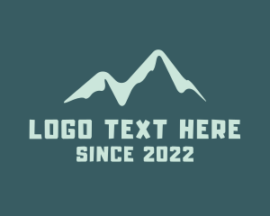Alp - Mountain Summit Peak logo design