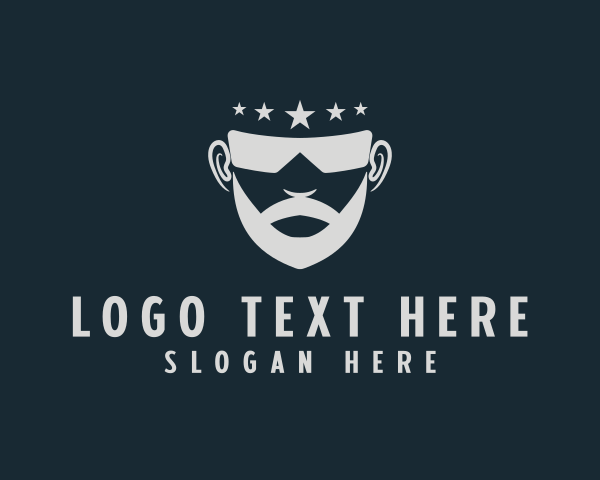 Grooming - Man Beard Sunglasses logo design