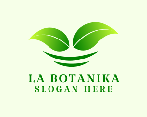 Organic Gardening Leaves Logo