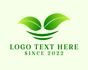 Eco - Organic Gardening Leaves logo design