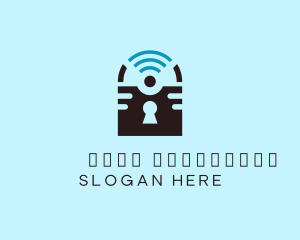Keyhole - Wifi Lock Protection logo design