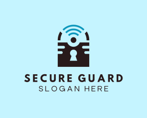 Wifi Lock Protection logo design