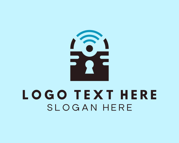 Bandwidth - Wifi Lock Protection logo design