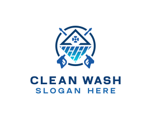 Tile Power Wash Cleaning logo design