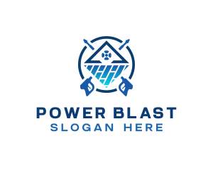 Tile Power Wash Cleaning logo design