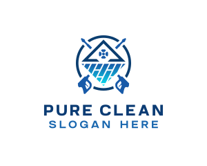 Tile Power Wash Cleaning logo design