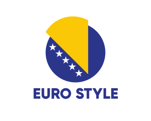 Europe - Bosnia & Herzegovina Flag logo design