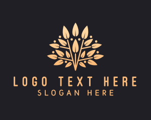 Therapy - Golden Leaves Branch logo design