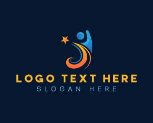 Human Resources - Goal Human Star logo design