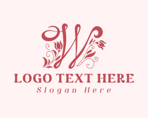 Florist - Elegant Styling Letter W logo design