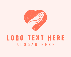 Ngo - Heart Hand Charity Donation logo design