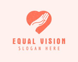 Equality - Heart Hand Charity Donation logo design