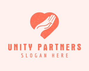 Cooperative - Heart Hand Charity Donation logo design