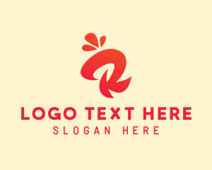 Website - Flower Pulp Letter R logo design