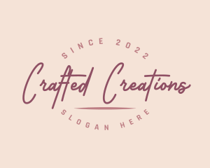 Red Fashion Cursive logo design