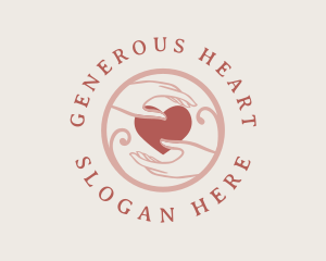 Heart Hands Charity logo design