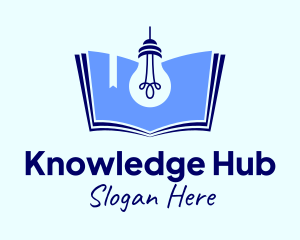 Learning - Incandescent Learning Book logo design