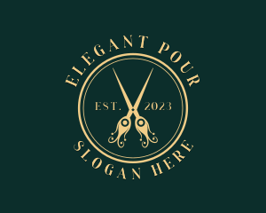 Elegant Shears Beautician logo design