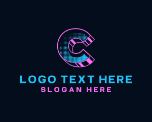 Logistics - Modern Digital Tech Letter C logo design