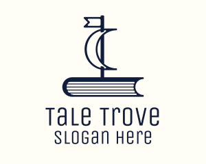 Storybook - Blue Book Ship logo design