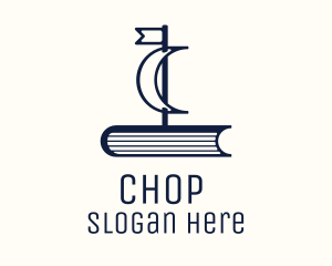 Port - Blue Book Ship logo design