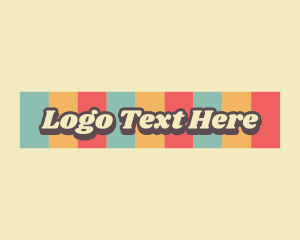 Script - Hippie Retro Styling logo design