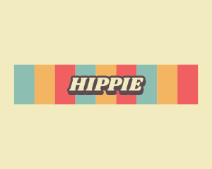 Hippie Retro Styling logo design
