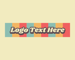 Hippie Retro Styling Logo