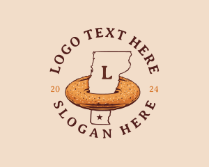 Cider Doughnut - Cider Doughnut Vermont Map logo design