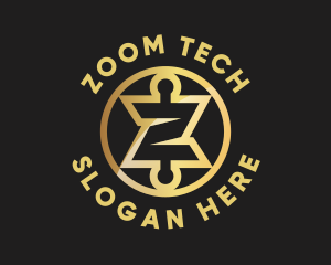 Cryptocurrency Tech Letter Z logo design