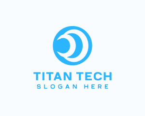 Cyber Tech Waves logo design