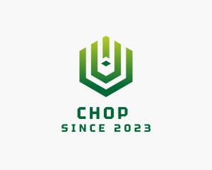 Green - 3D Digital Cube logo design