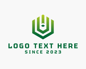 App - 3D Digital Cube logo design