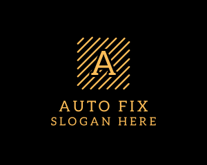 Mechanic - Automotive Stripe Mechanic logo design