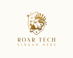 Roar - Lion Crown Majesty logo design