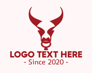 Bullfighting - Evil Red Bull logo design