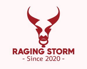 Evil Red Bull logo design