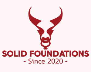 Buffalo - Evil Red Bull logo design