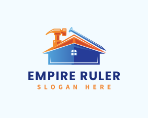 Ruler - Construction Tool Hammer logo design