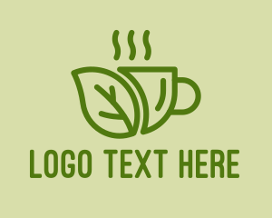 Leaf - Green Coffee Drink logo design