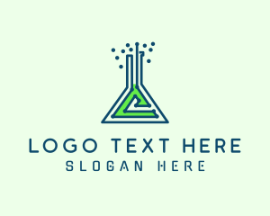 Bio Chem - Science Laboratory Flask Letter C logo design