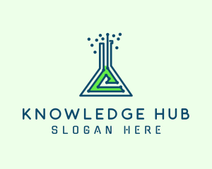 Science Laboratory Flask Letter C Logo
