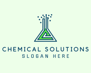 Chemical - Science Laboratory Flask Letter C logo design