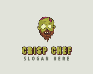 Creepy Zombie Monster logo design