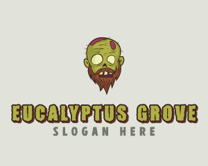 Creepy Zombie Monster logo design