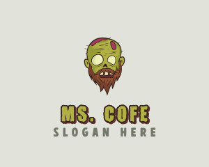 Creepy Zombie Monster logo design