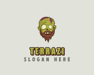 Creepy Zombie Monster logo design